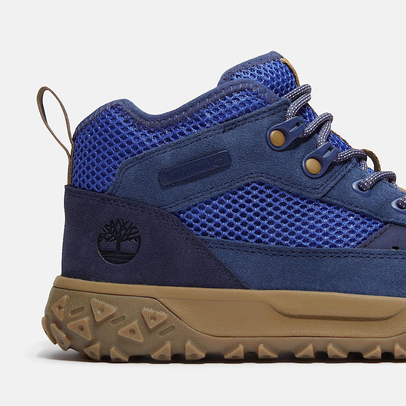 GreenStride Motion 6 Mid Trainer for Junior in Dark Blue TBL Blue ALT7