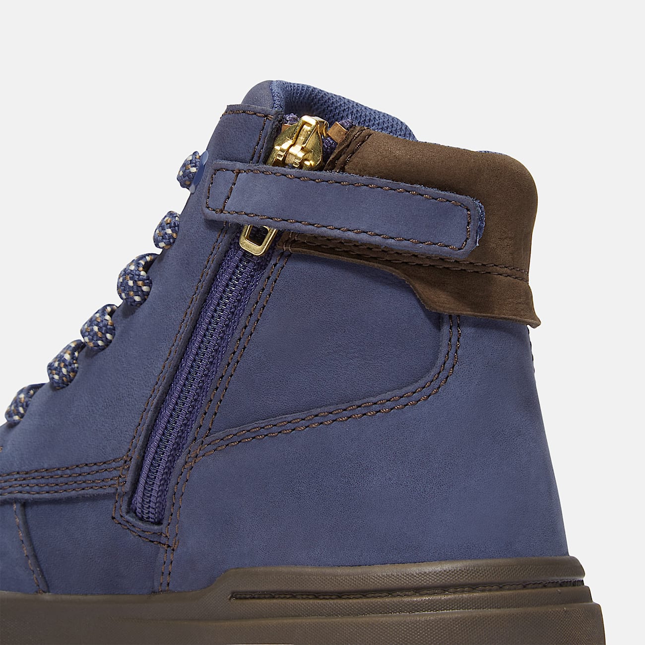 Seneca Bay Zip  Lace Trainer for Toddler in Dark Blue TBL Blue ALT7