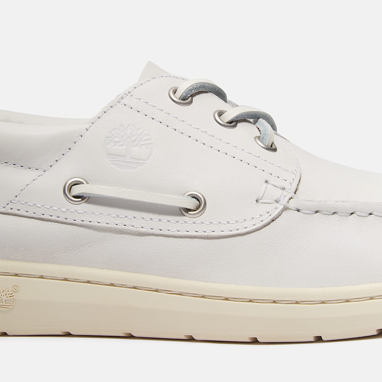 Chaussure bateau Portofino Pier pour homme en Blanc - 8
