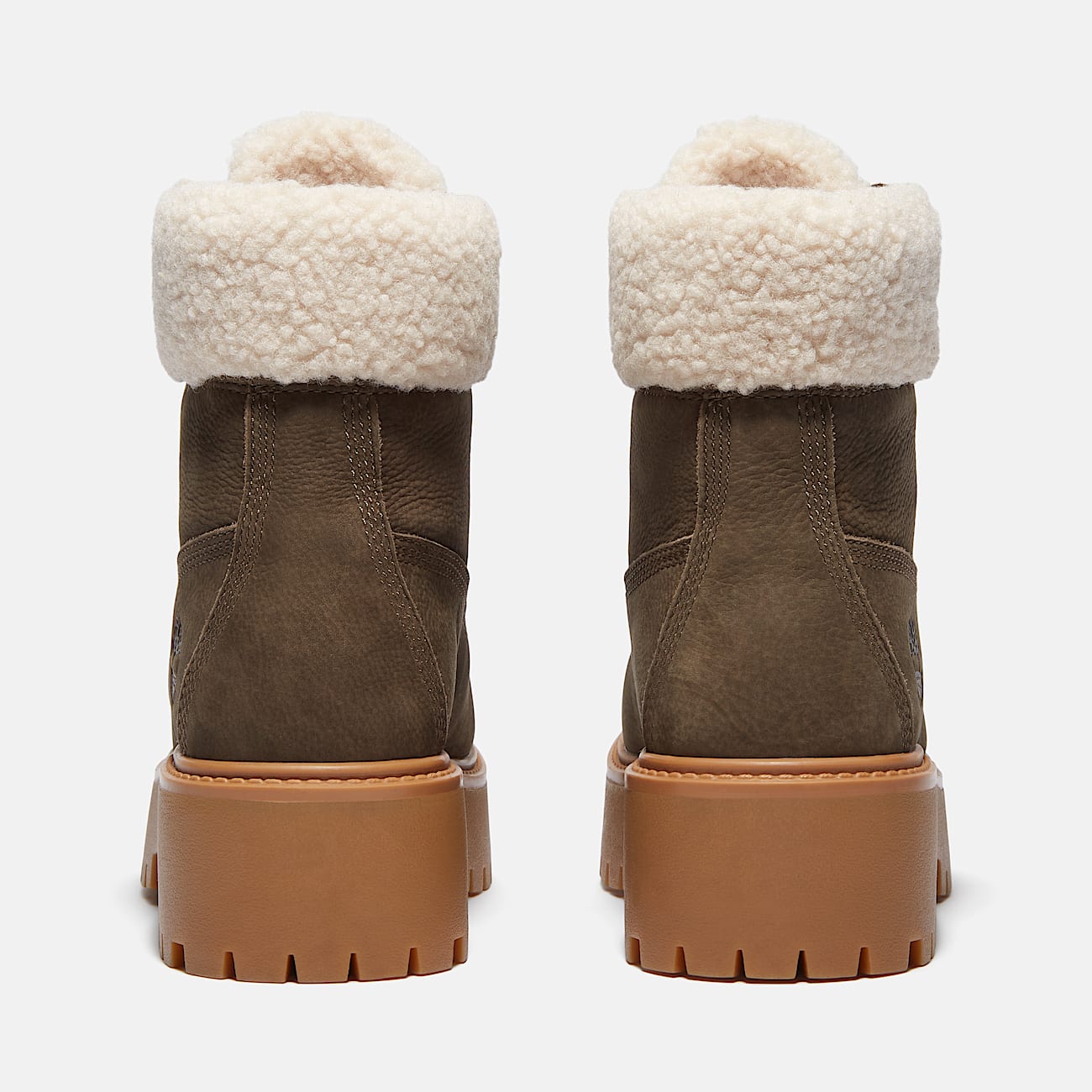 Stivale Impermeabile Foderato con Plateau Stone Street da Donna in marrone scuro - 5