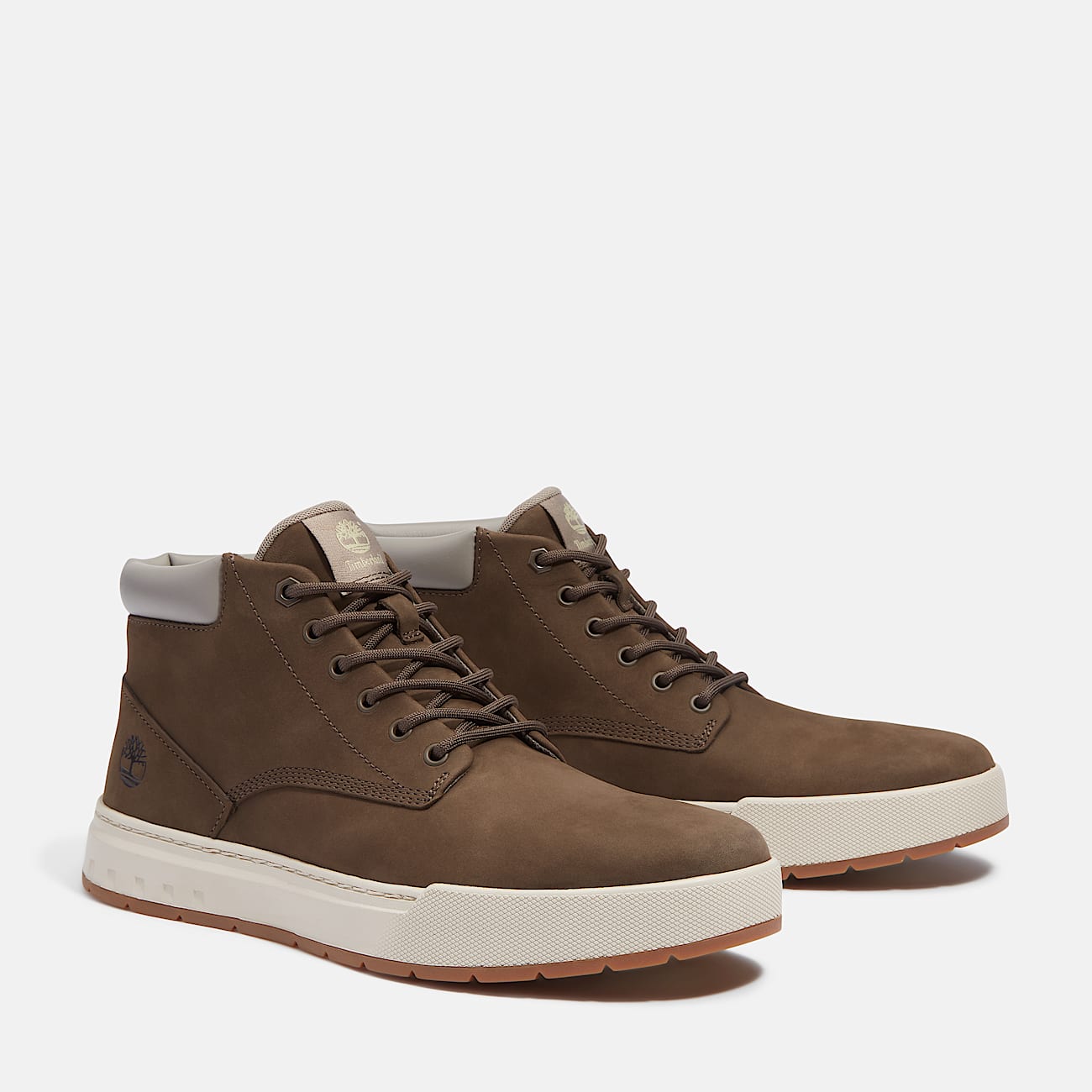 Maple Grove Halfhoge Sneaker voor heren in donkerbruin TBL bruin ALT4
