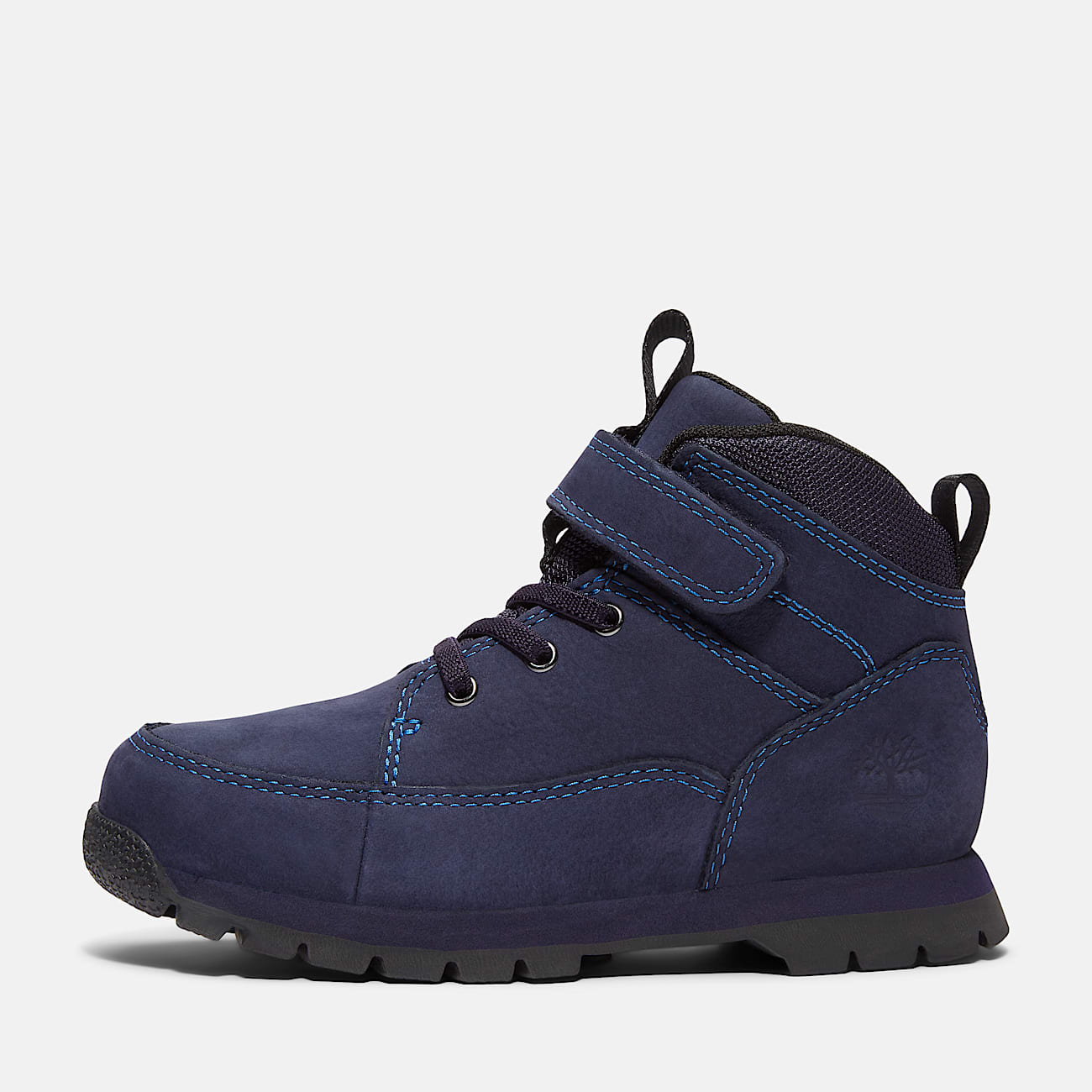 Euro Rock Mid Hook-and-Loop Boot for Youth in Dark Blue - 8