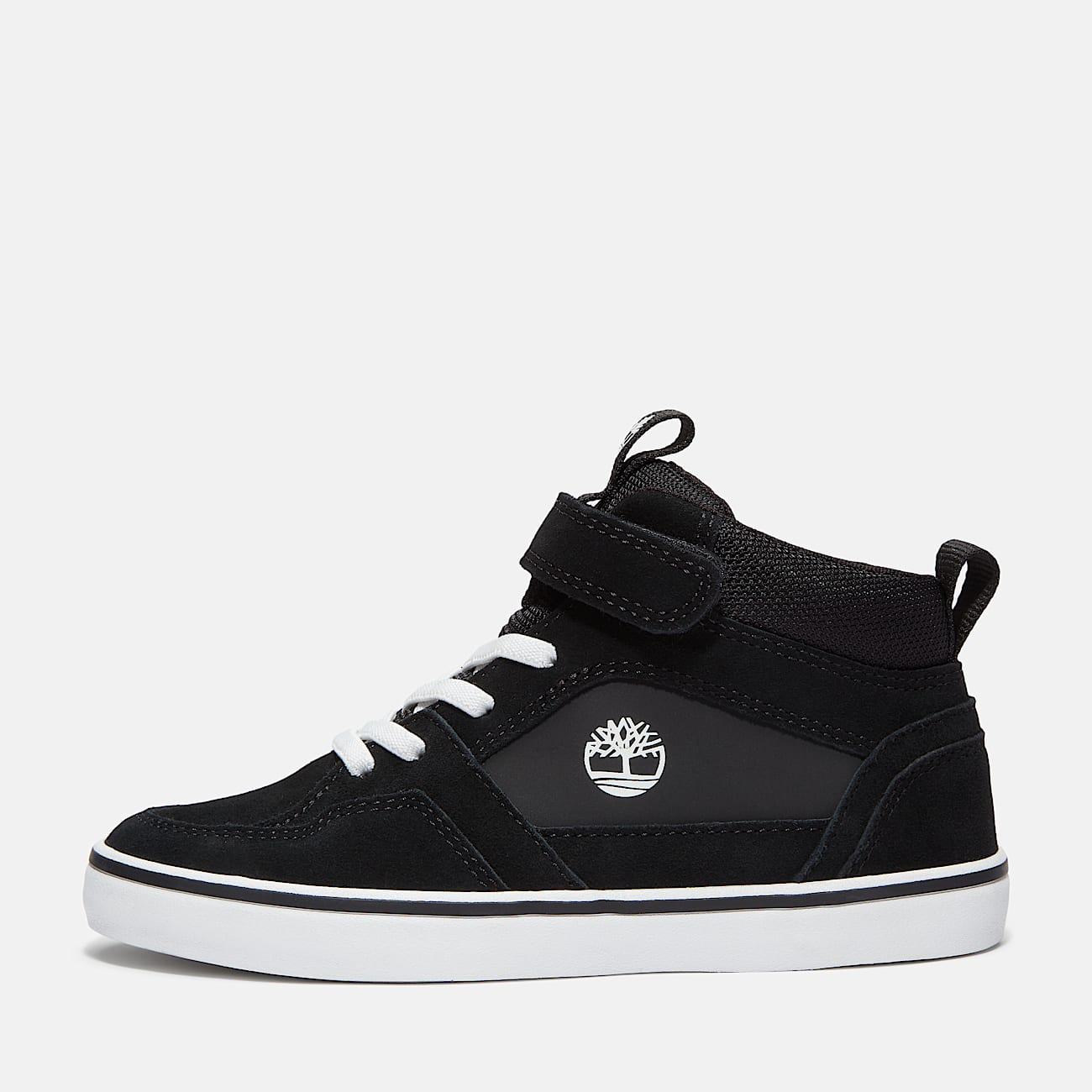 Stone Jump Mid Trainer for Youth in Black TBL Black ALT8