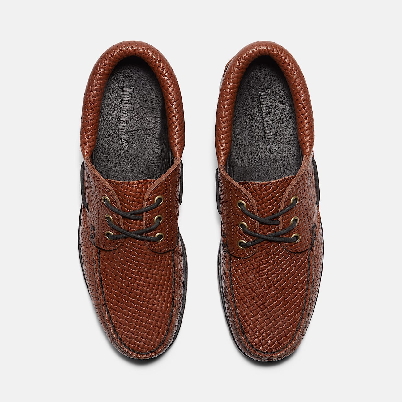 Chaussure bateau authentique cousue main à 3 œillets Timberland® pour homme en marron