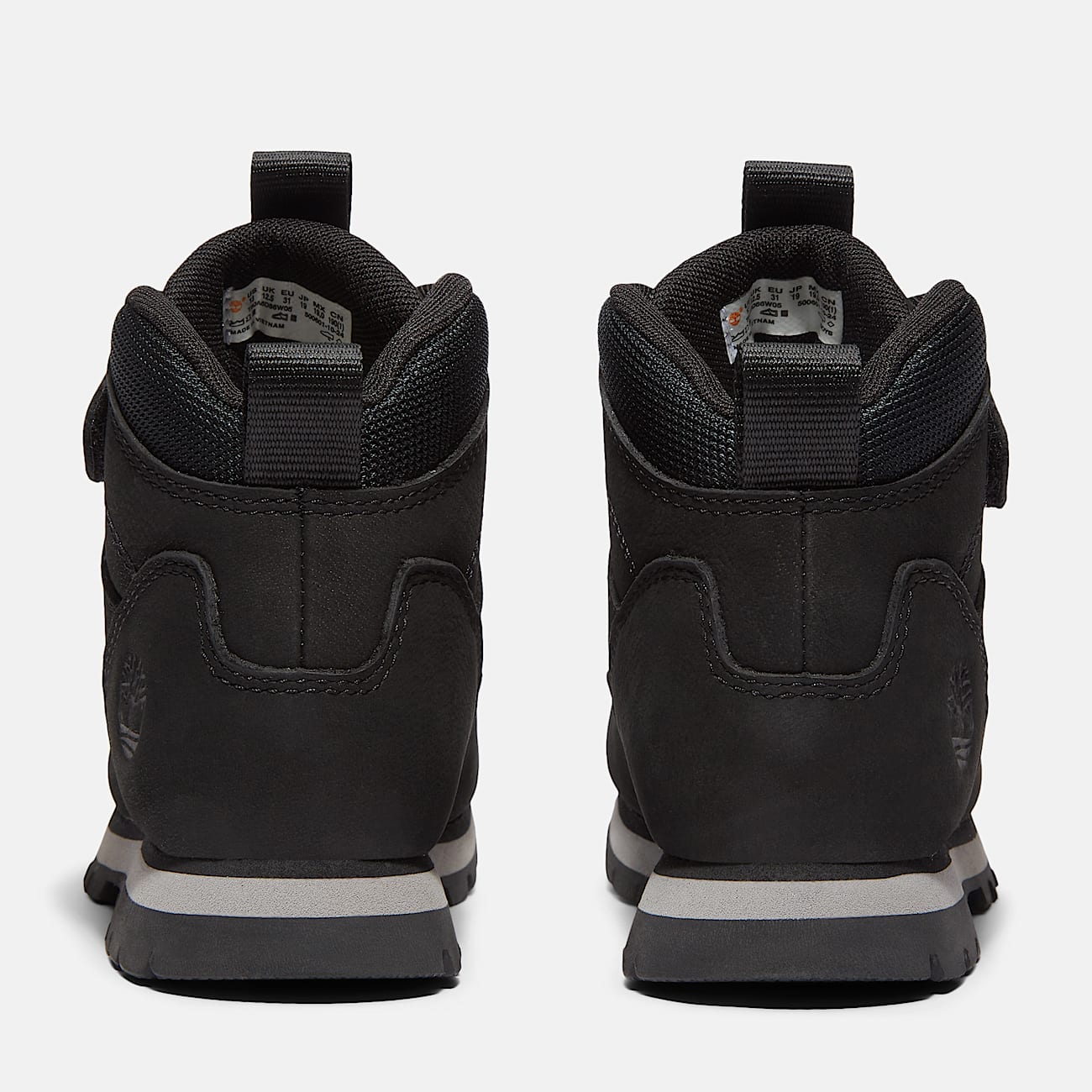 Euro Rock Mid Hook-and-Loop Boot for Youth in Black - 5