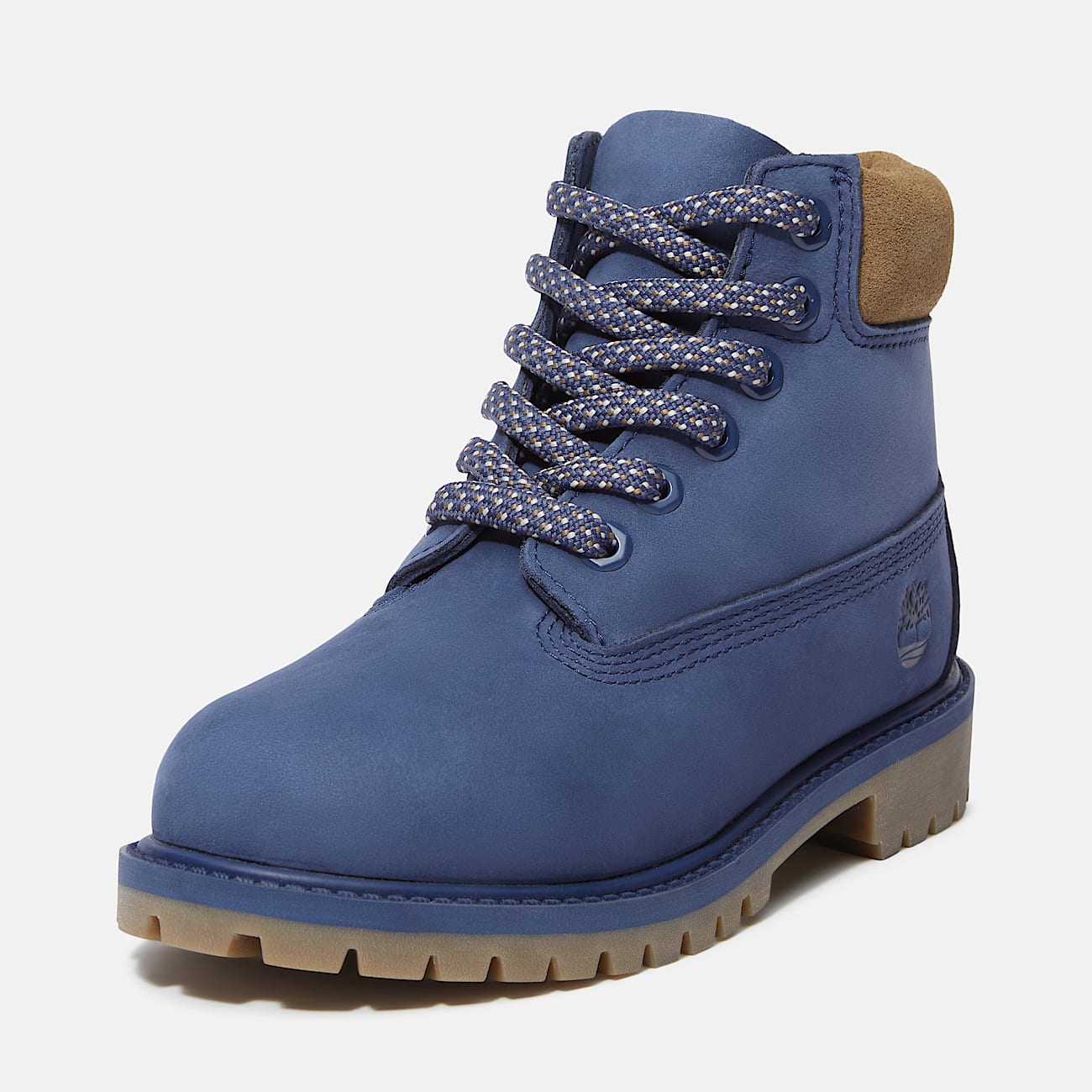 Timberland Premium 6Inch Waterproof Boot for Youth in Dark Blue TBL Blue ALT9