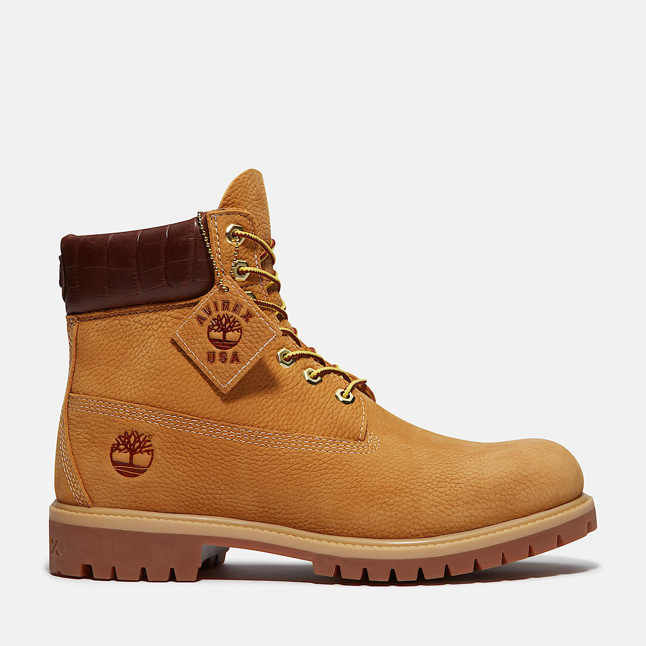 Bota con cordones 6 Inch Premium Timberland® x Avirex para hombre en amarillo - 2