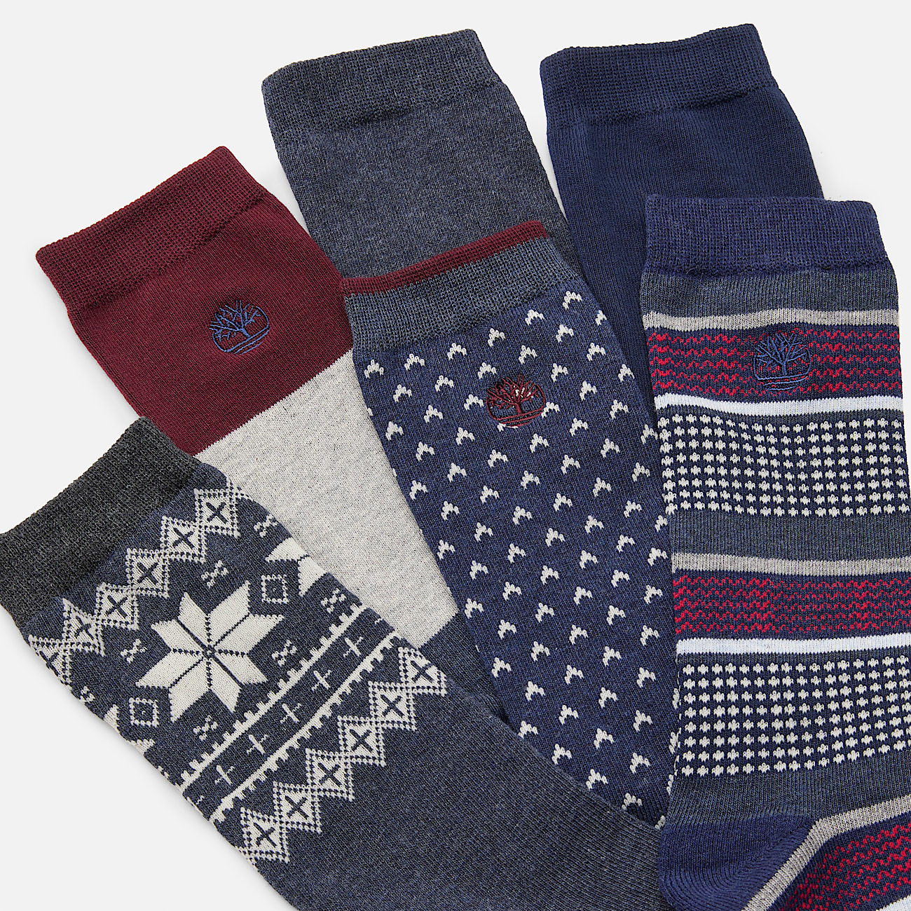 Paquete de regalo con 6 pares de calcetines altos para hombre en azul oscuro - 2
