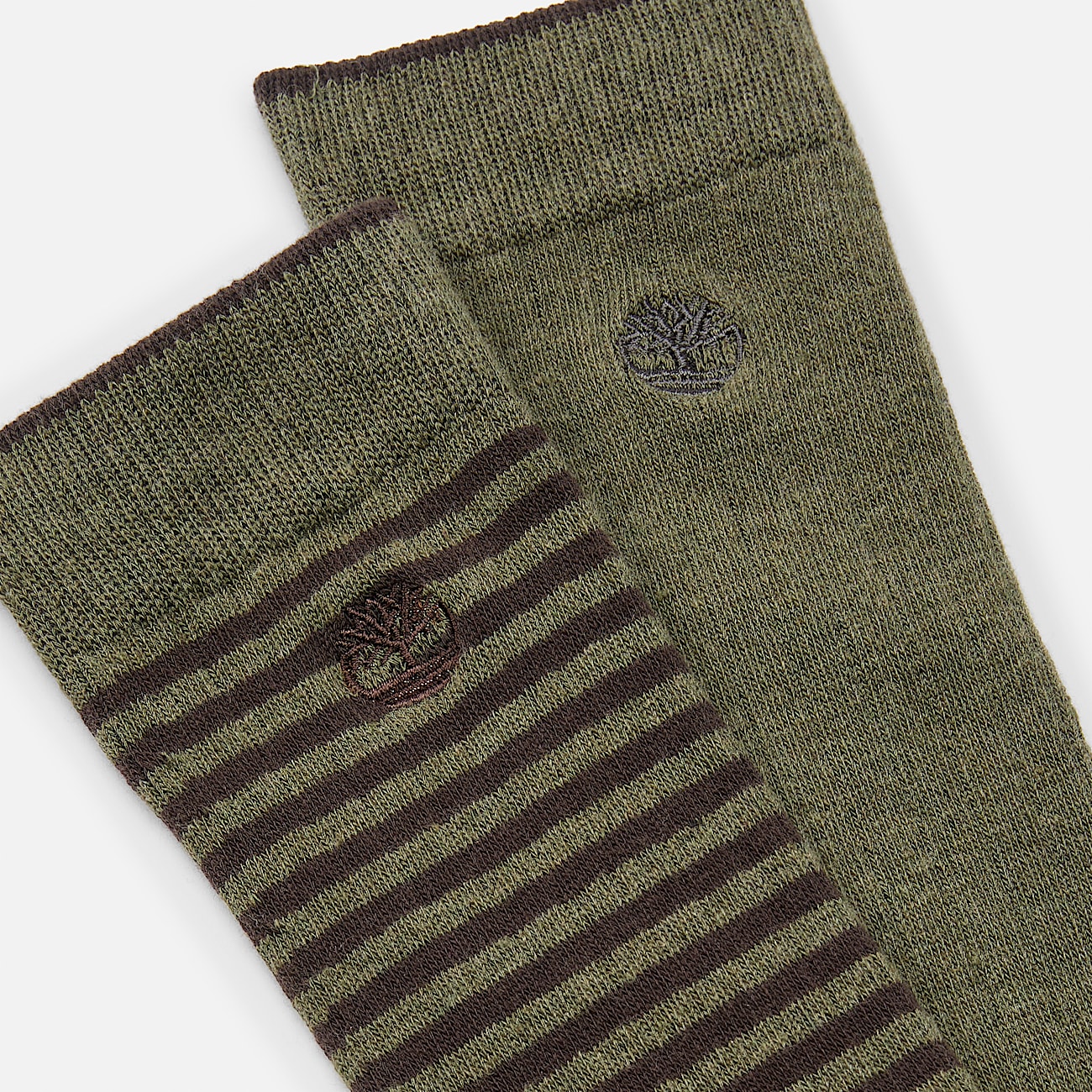 Timberland 2Pack Danforth OvertheCalf Sock for Men in Dark Green TBL Green ALT1