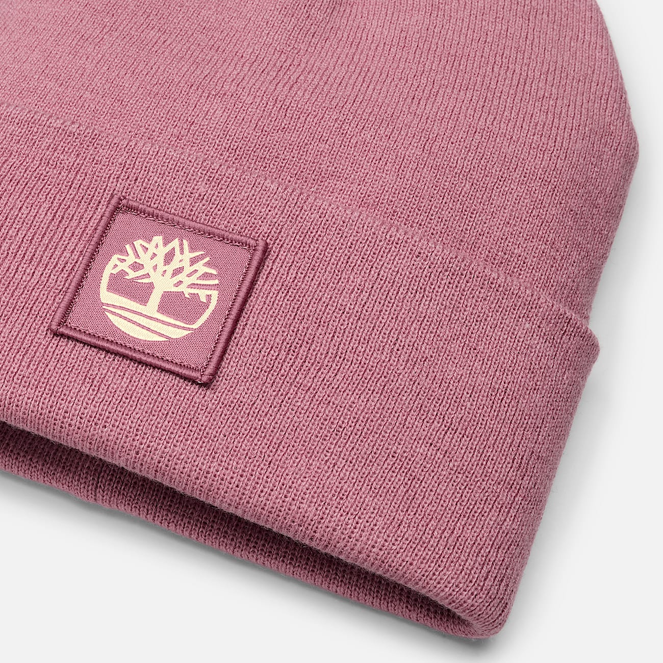 Tonal Patch Beanie in Pink - 2