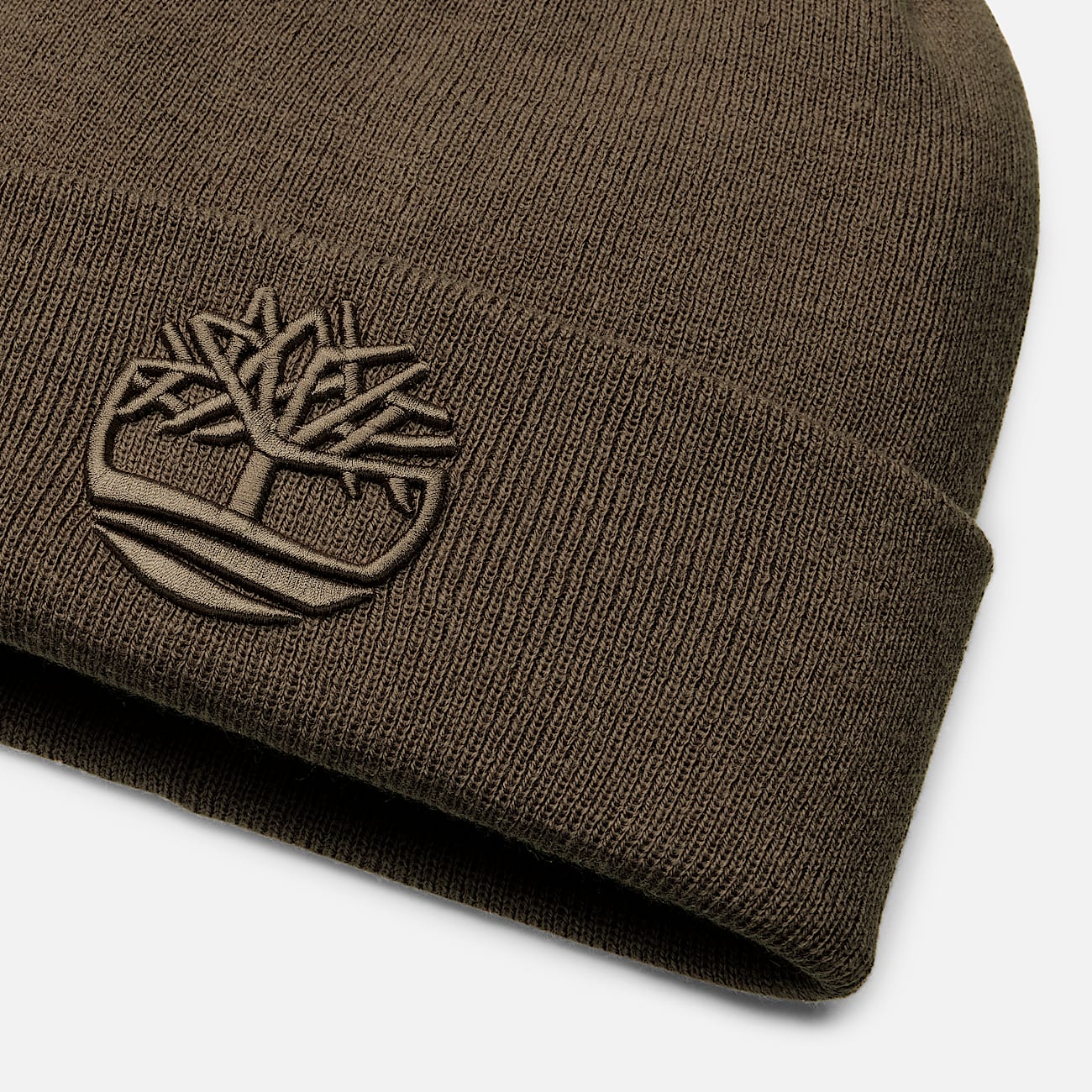 3D Embroidered Beanie in Brown TBL Brown ALT1