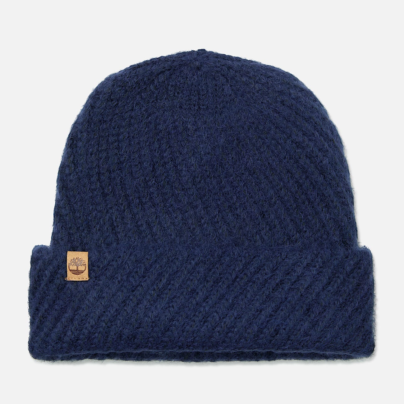 Diagonal Stitch Beanie in Dark Blue - 1
