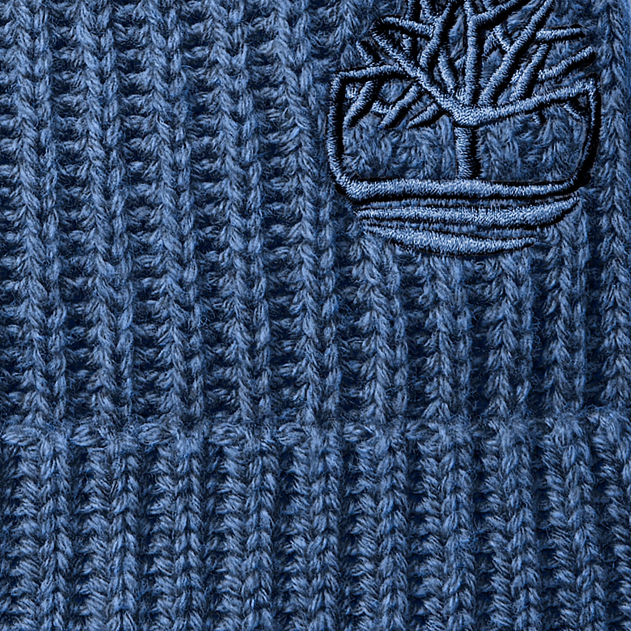 Wool Blend Beanie in Dark Blue TBL Blue ALT2