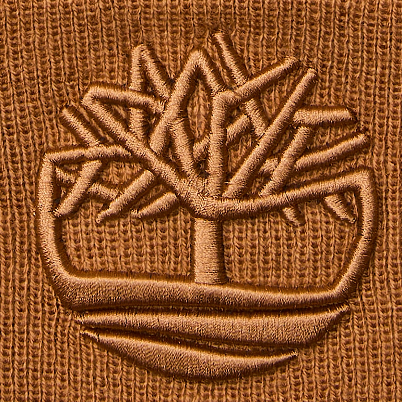 Beanie met 3D-borduursel in Geel - 3
