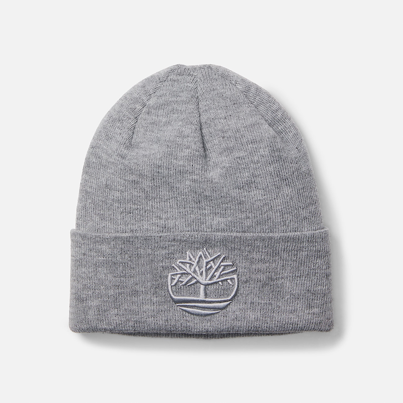 3D Embroidered Beanie in Dark Grey - 1