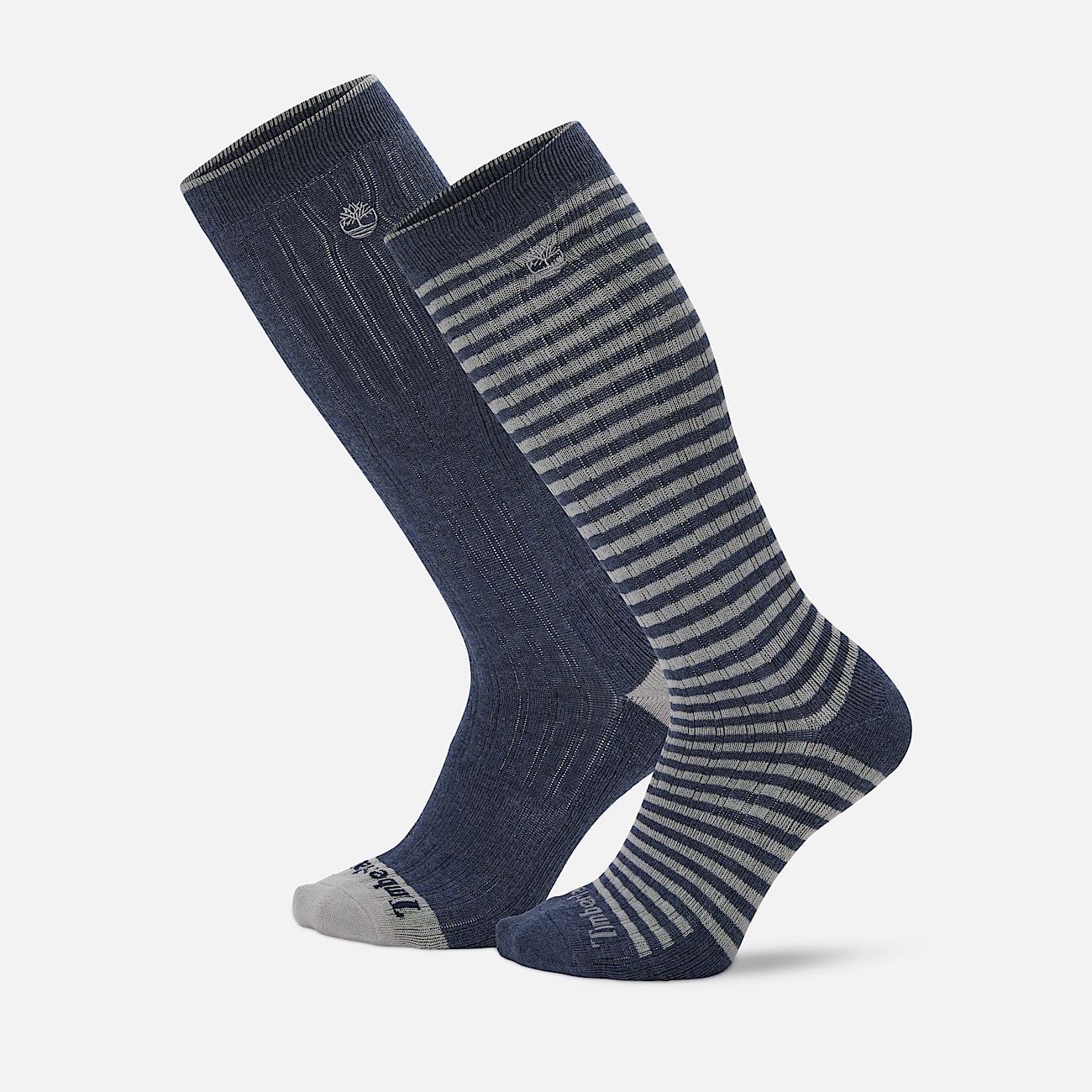 Timberland 2Pack Danforth OvertheCalf Sock for Men in Dark Blue TBL Blue HERO