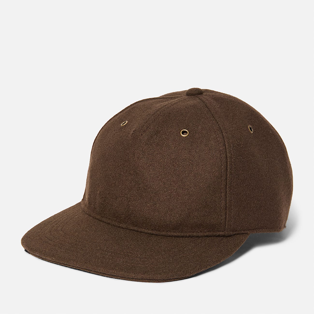 All Over Wool Baseball Cap in Brown