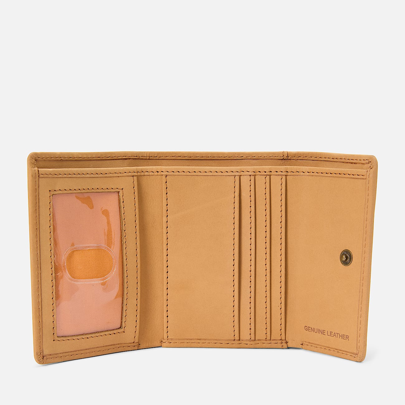 Trifold-Brieftasche mit Anhänger in Gelb - 2