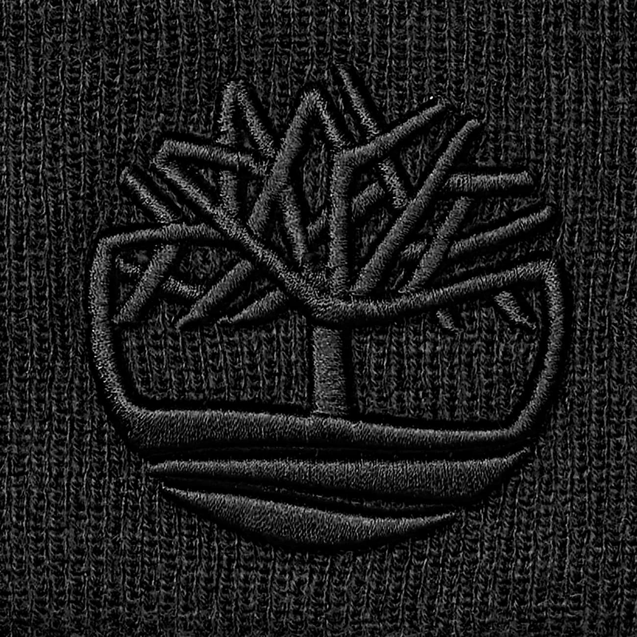 3D Embroidered Beanie in Black TBL Black ALT2
