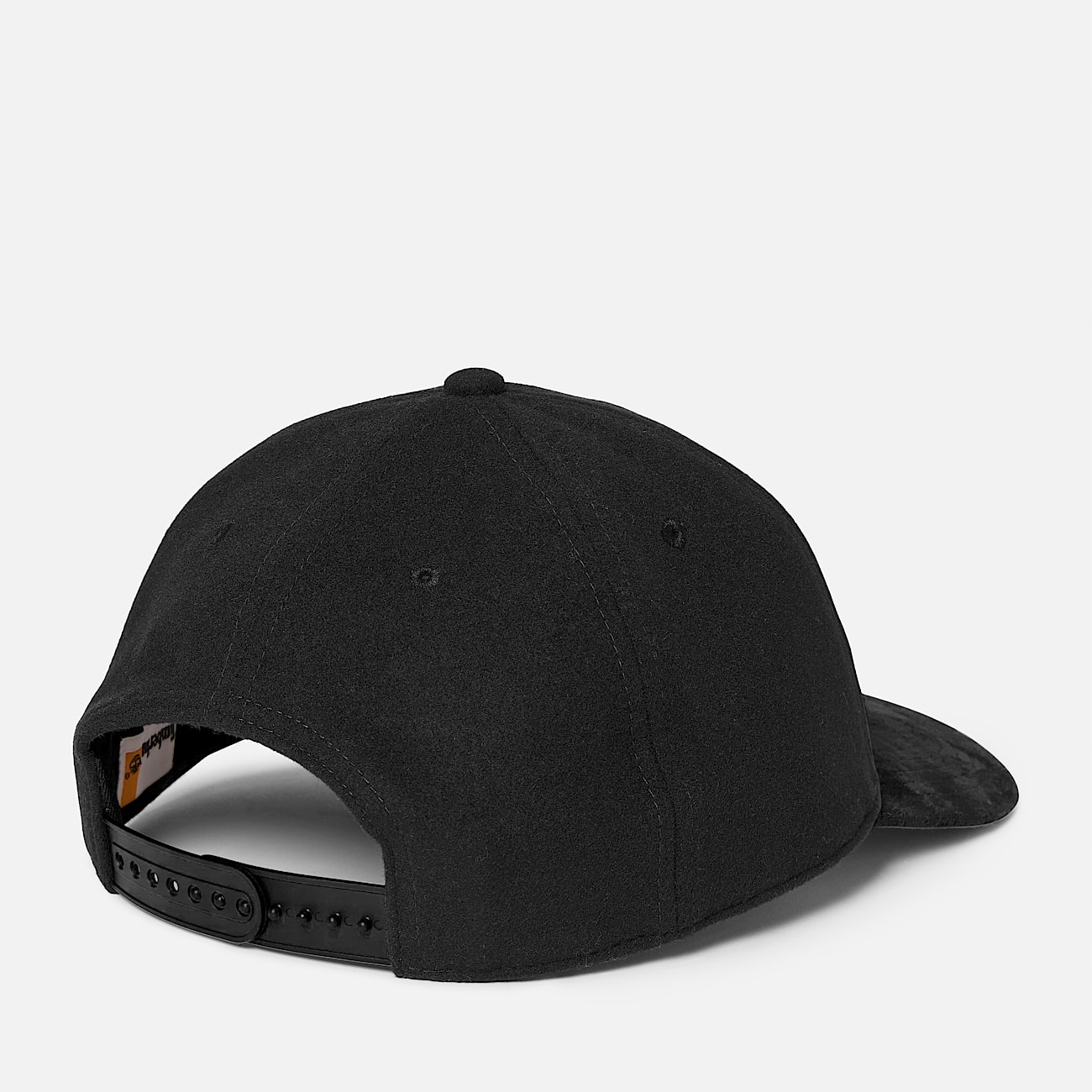 Wool Baseball Cap in Black TBL Black ALT1