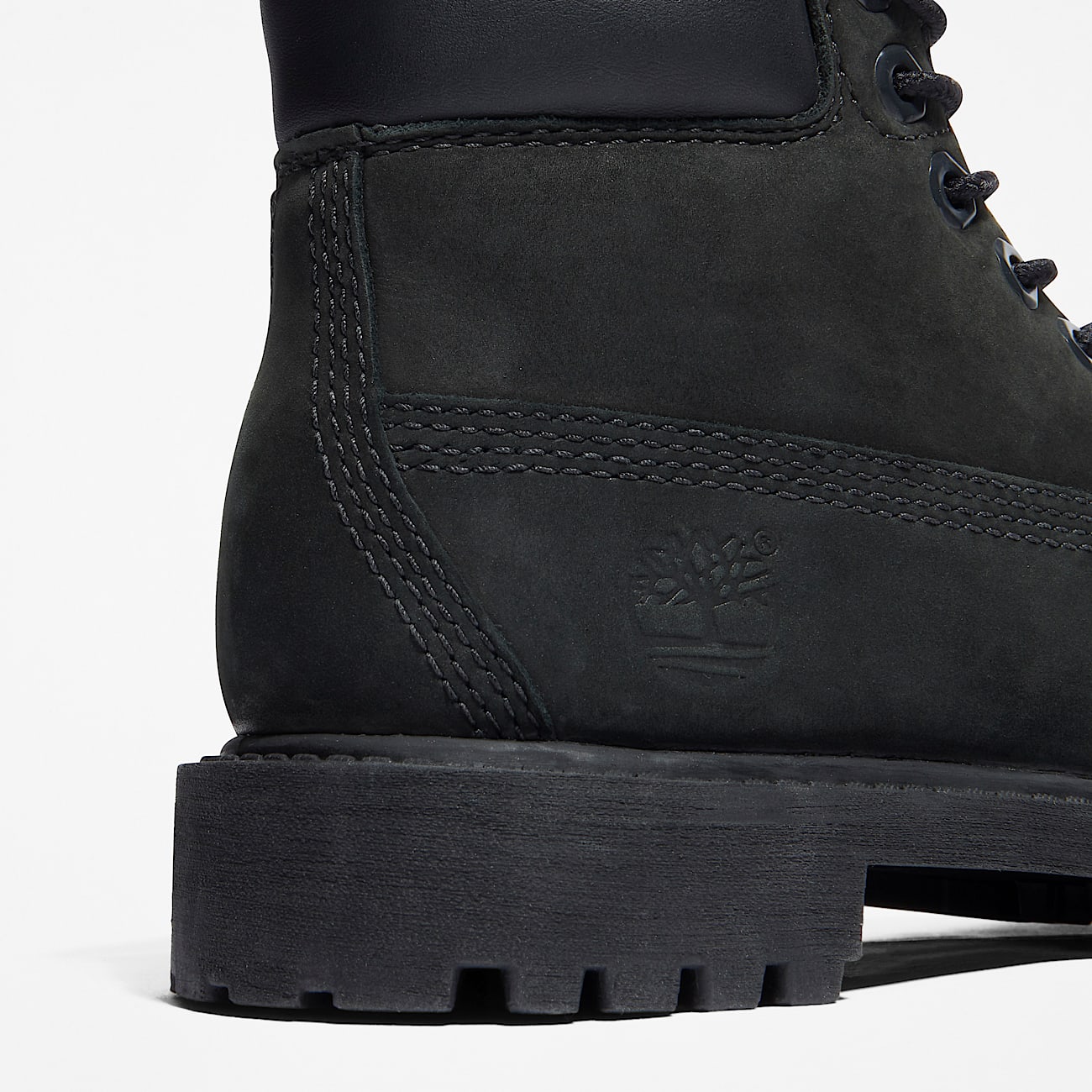 Timberland Premium 6Inch Waterproof Boot for Youth in Black TBL Black ALT6