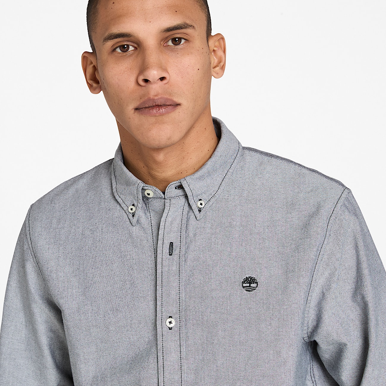 Chemise oxford pour homme en noir - 3