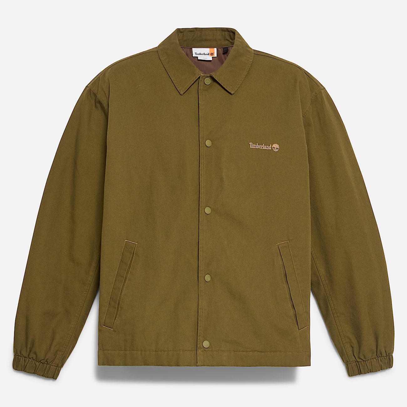 Isolierte Unisex-Jacke aus gewaschenem Enten-Canvas in Dunkelgrün - 5