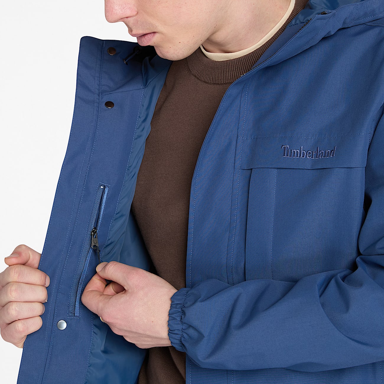 Benton Waterproof Shell Jacket for Men in Dark Blue TBL Blue ALT2