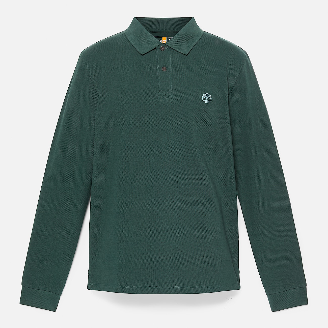 Millers River LongSleeve Pique Polo for Men in Dark Green TBL Green ALT10