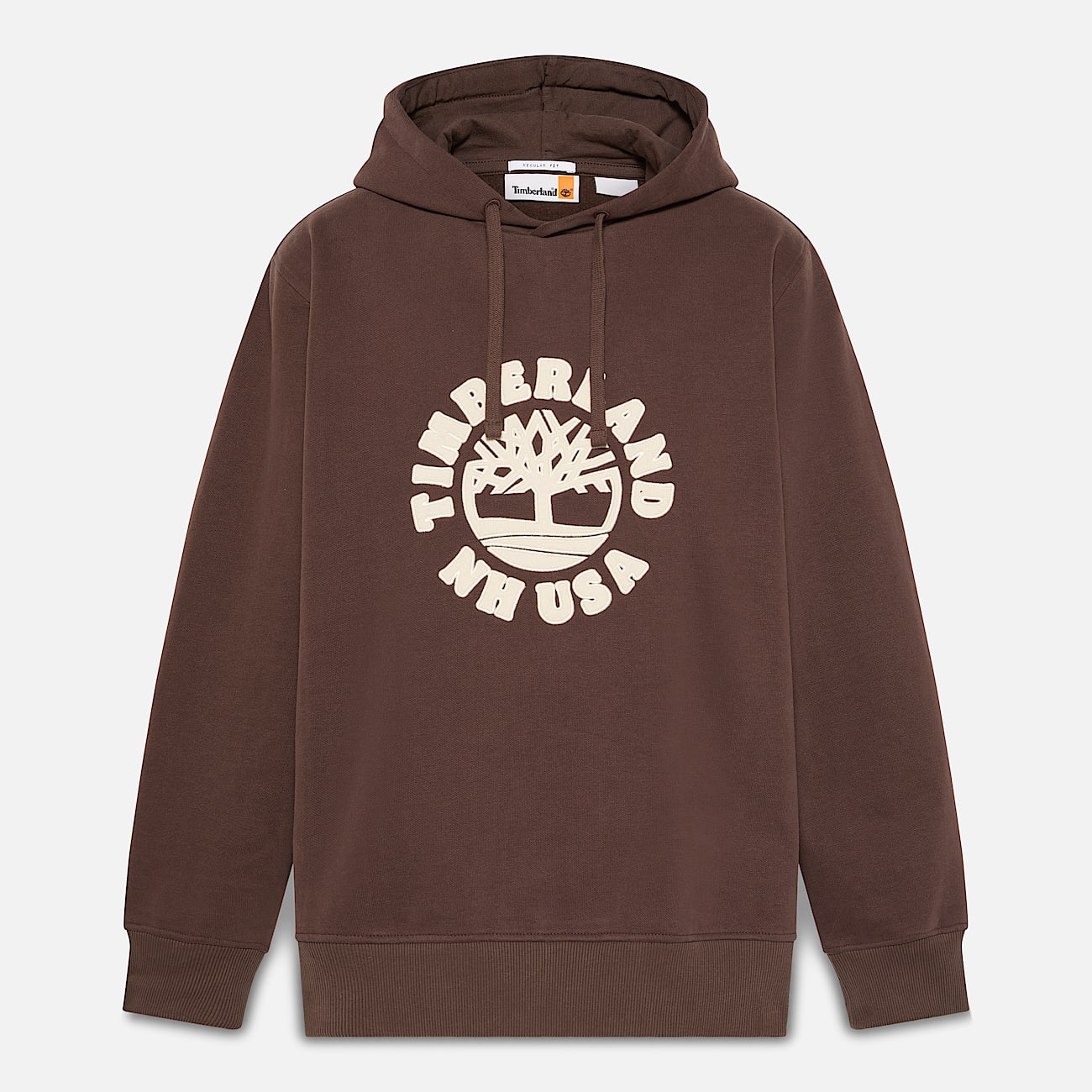 Hoodie met print voor heren in bruin - 5