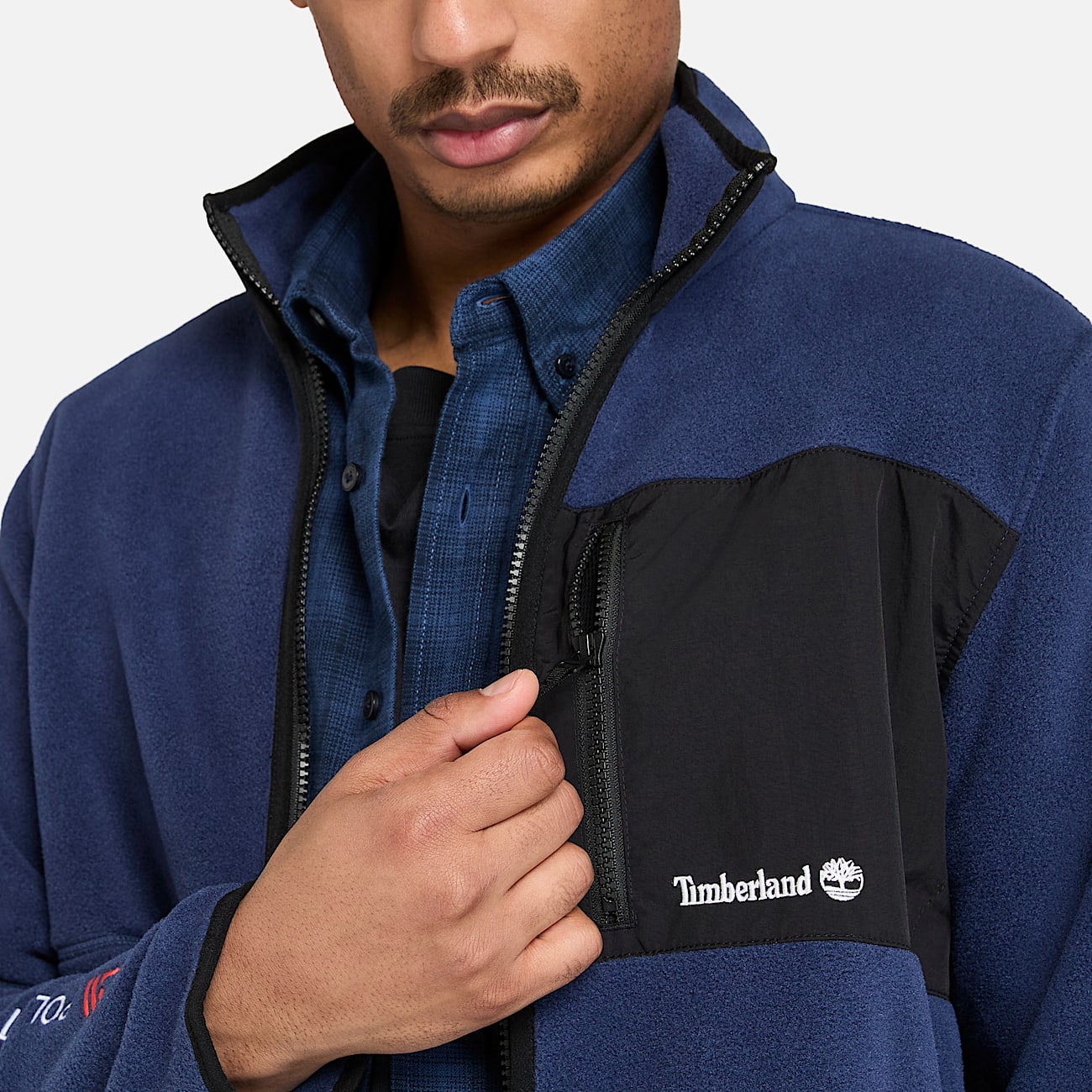 Sherburne Polartec Fleece Jacket for Men in Dark Blue TBL Blue ALT2