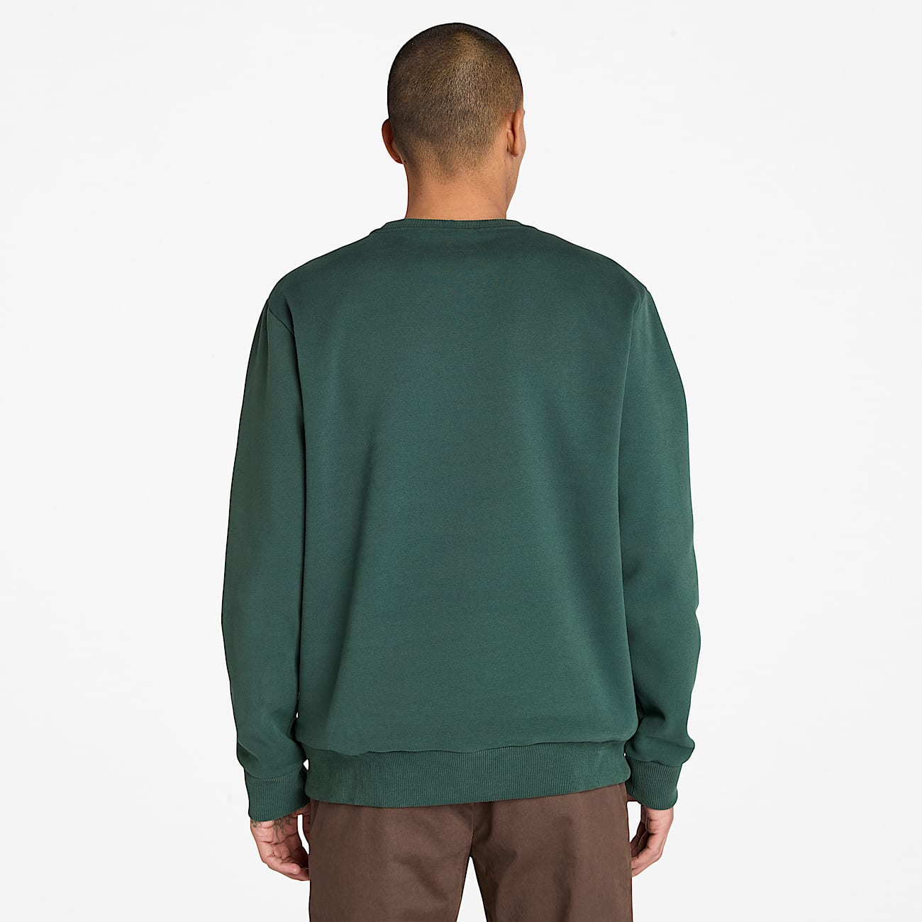 Hampton Crewneck Sweatshirt for Men in Dark Green TBL Green ALT9