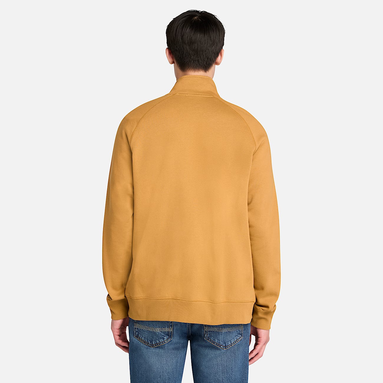 Exeter River Funnel Neck Sweatshirt for Men in Yellow TBL Yellow ALT9