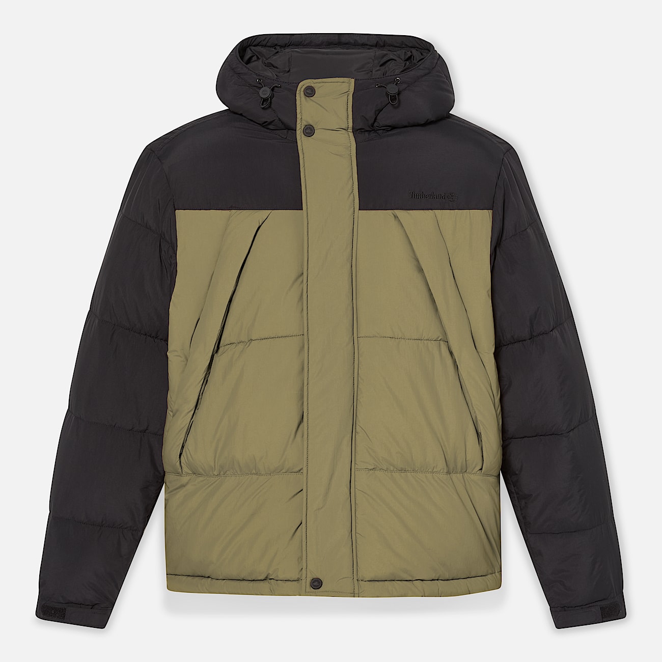 Doudoune déperlante durable pour homme en noir/vert foncé - 6