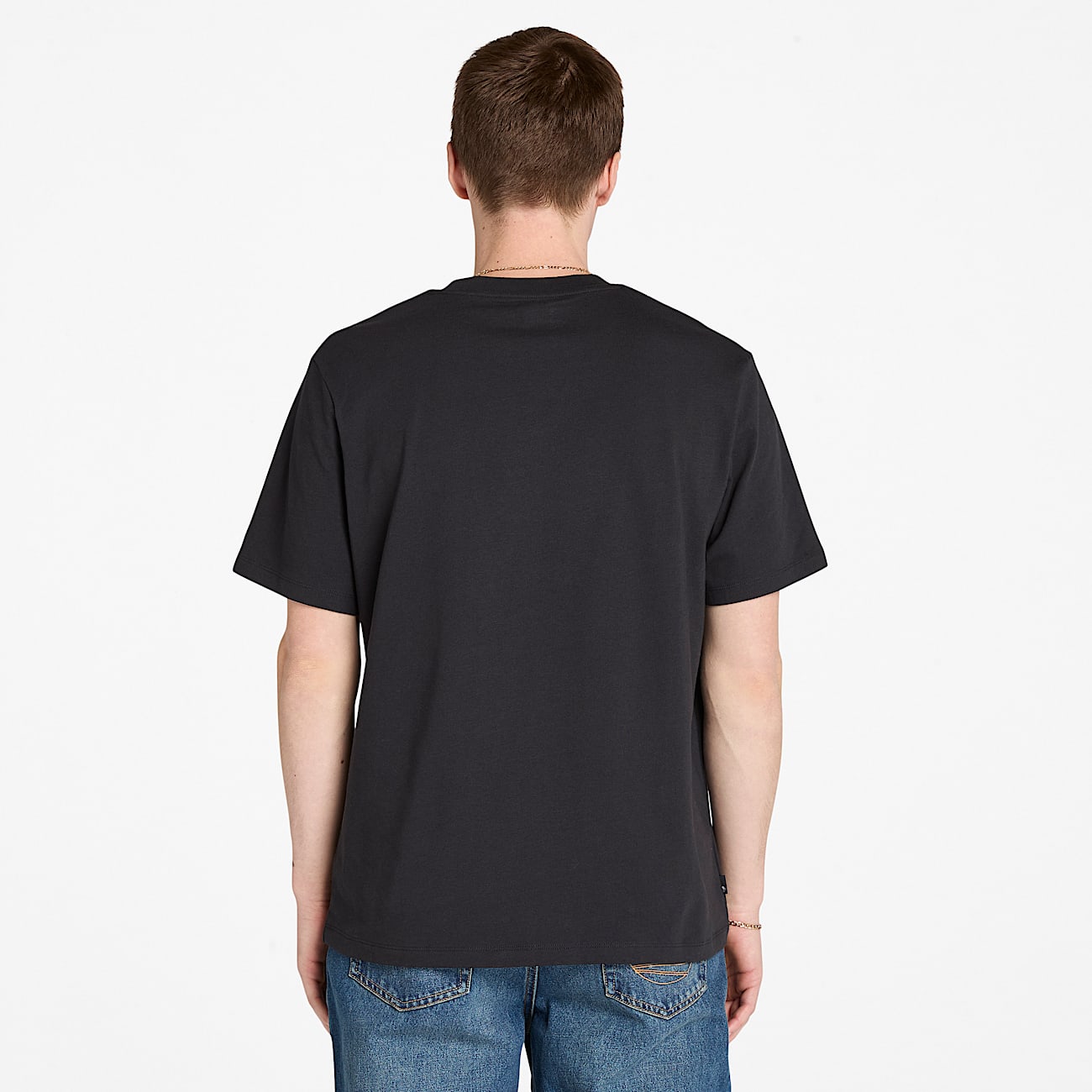 T-shirt met korte mouwen en print voor heren in zwart - 4