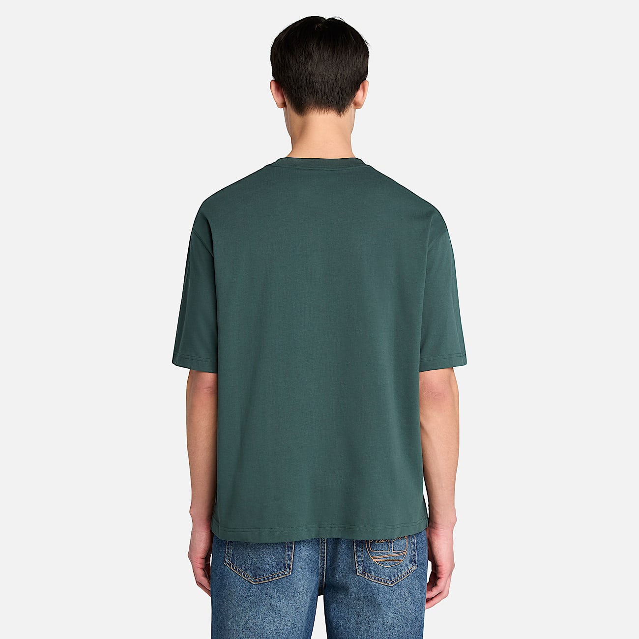 Dunstan River ShortSleeve TShirt for Men in Dark Green TBL Green ALT9