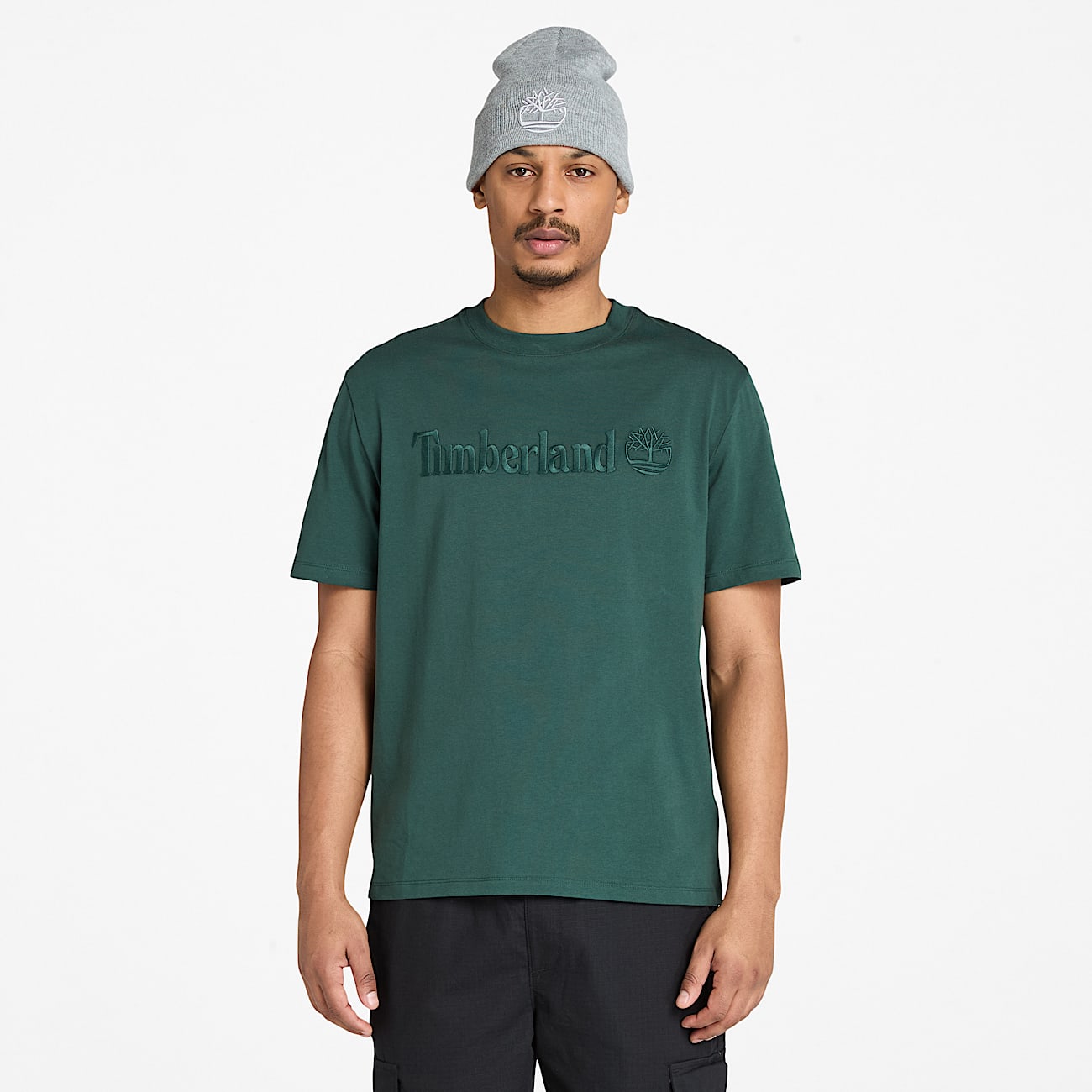 Hampton ShortSleeve TShirt for Men in Dark Green TBL Green HERO