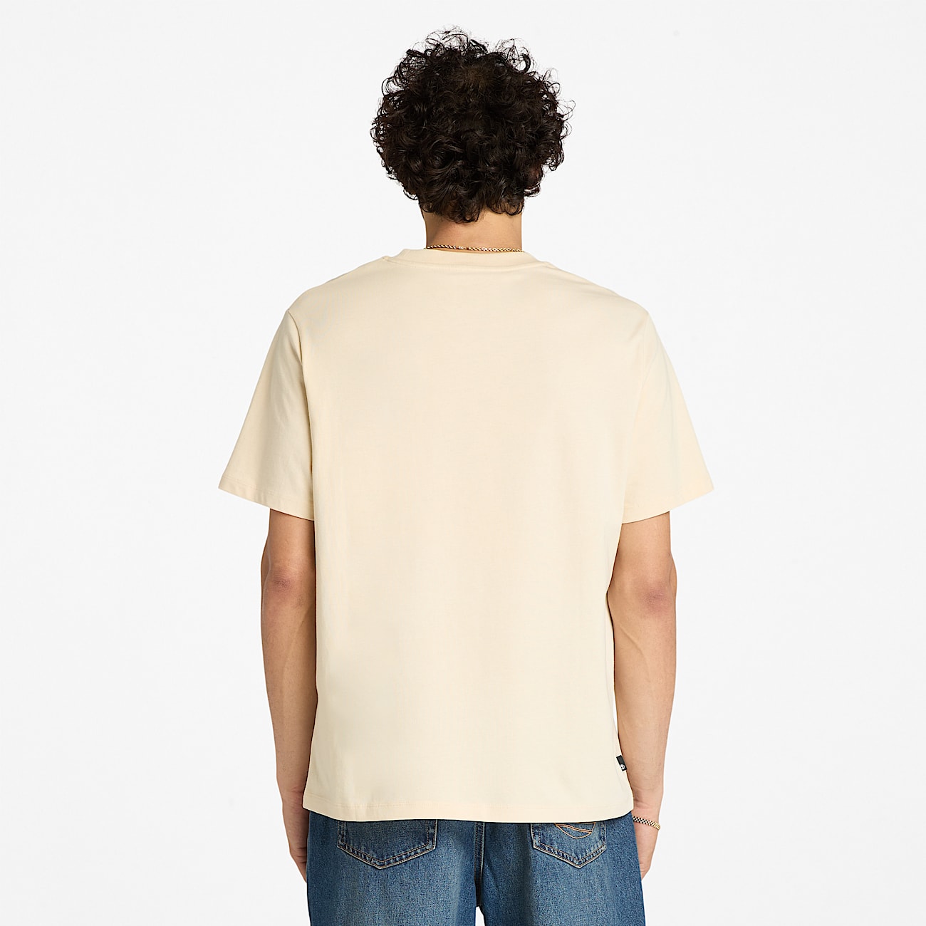 Holiday Front Graphic Short-Sleeve T-Shirt for Men in Beige - 4