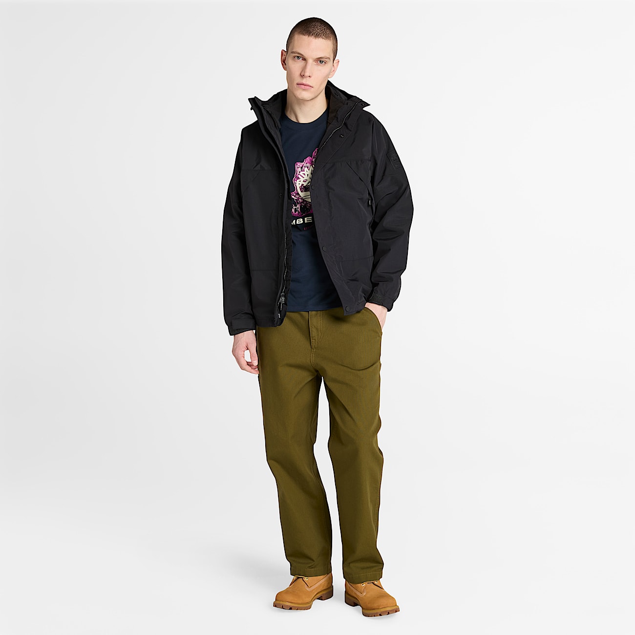 Seasonal Tree Logo Graphic TShirt for Men in Dark Blue TBL Blue ALT1