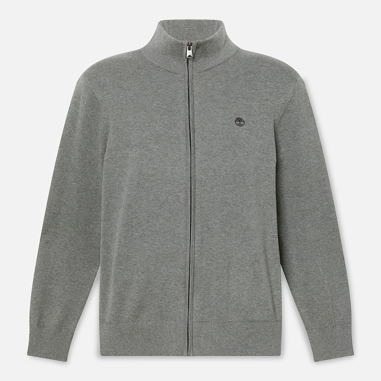Williams River Baumwollpullover mit durchgehendem Reißverschluss für Herren in Grau - 5