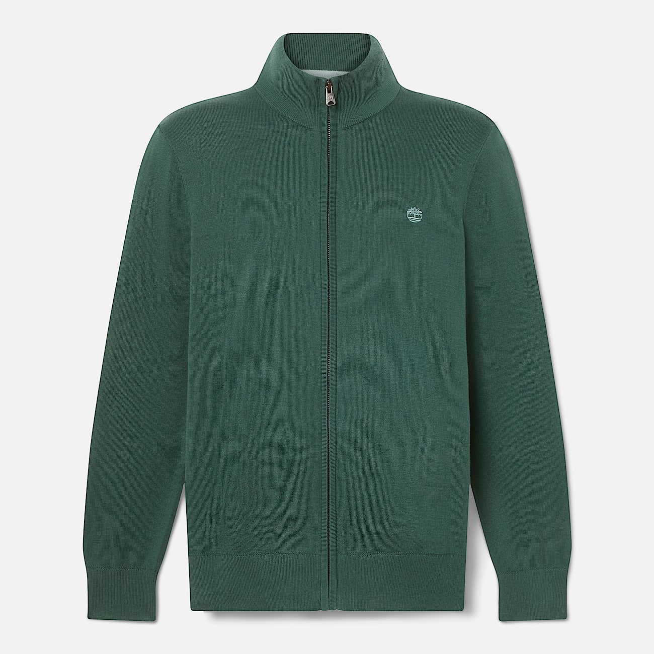 Williams River Cotton FullZip Jumper for Men in Dark Green TBL Green ALT10
