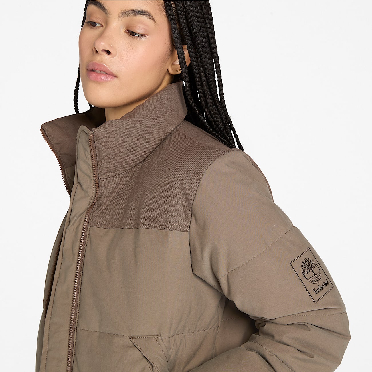 Welch Mountain Synthetic Insulated Puffer Jacket for Women in Brown TBL Brown ALT2