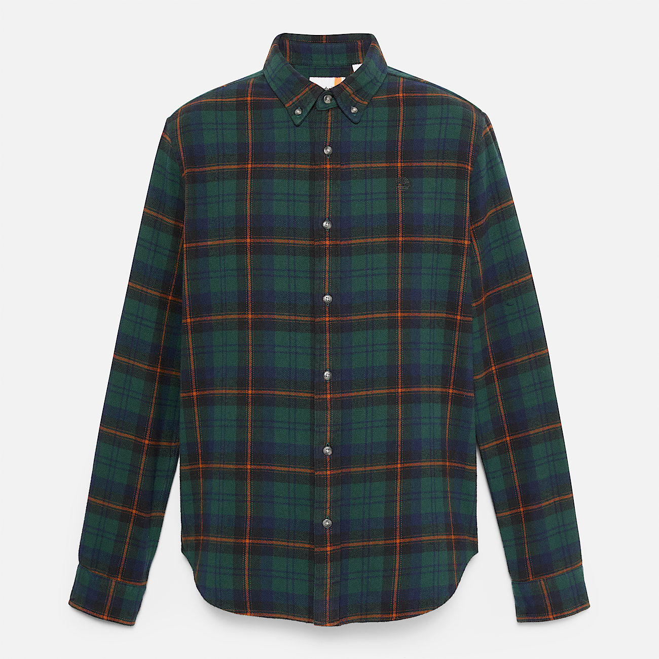 Checked Flannel Shirt for Men in Dark Green TBL Green ALT10