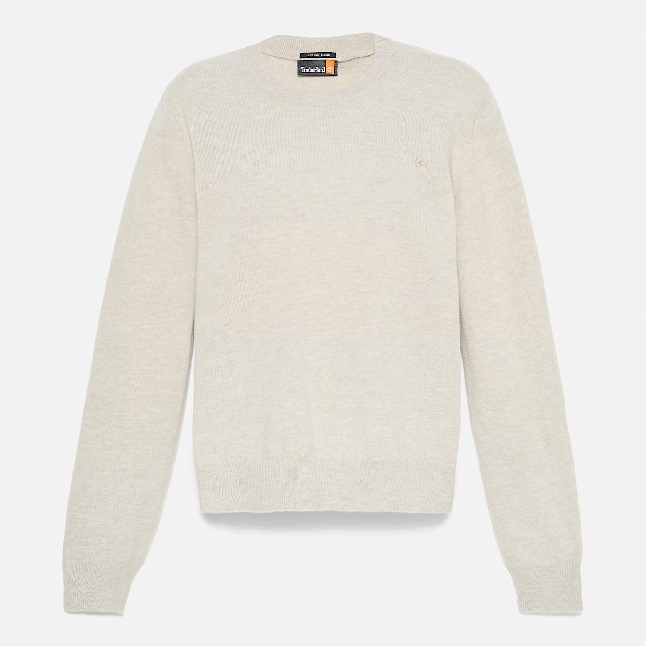 Trui met ronde hals van merinowol voor dames in beige - 6