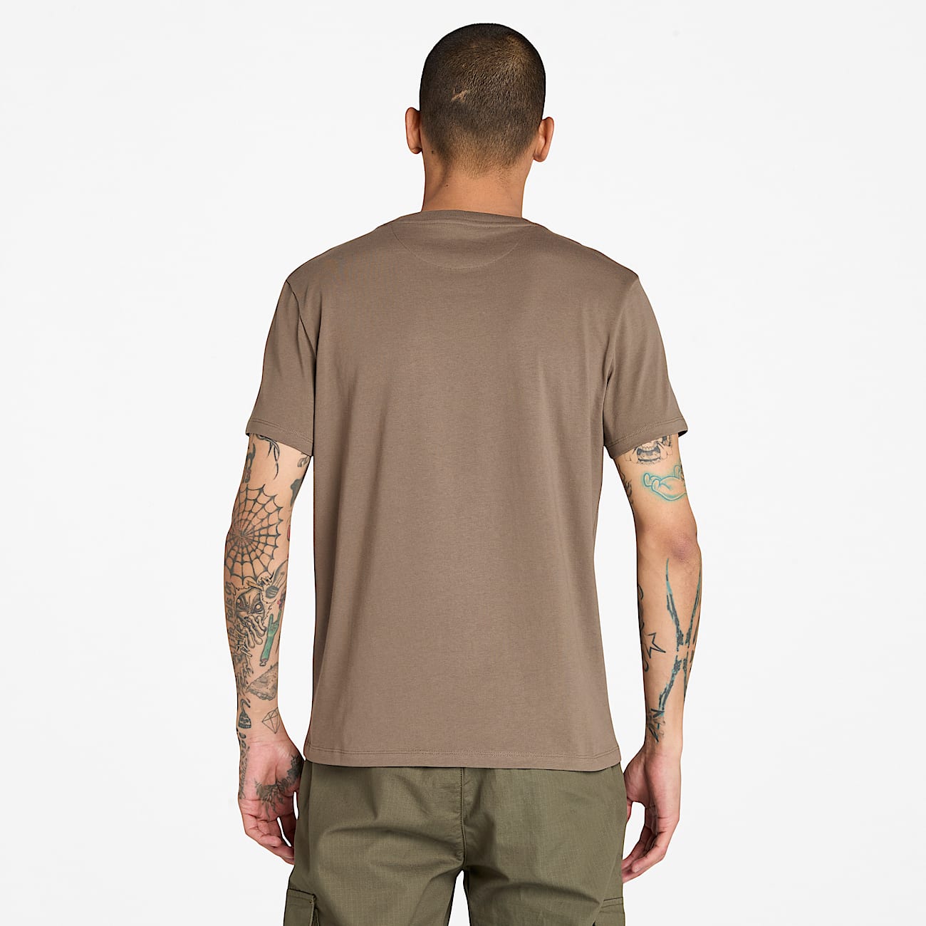 Dunstan River ShortSleeve TShirt for Men in Brown TBL Brown ALT9