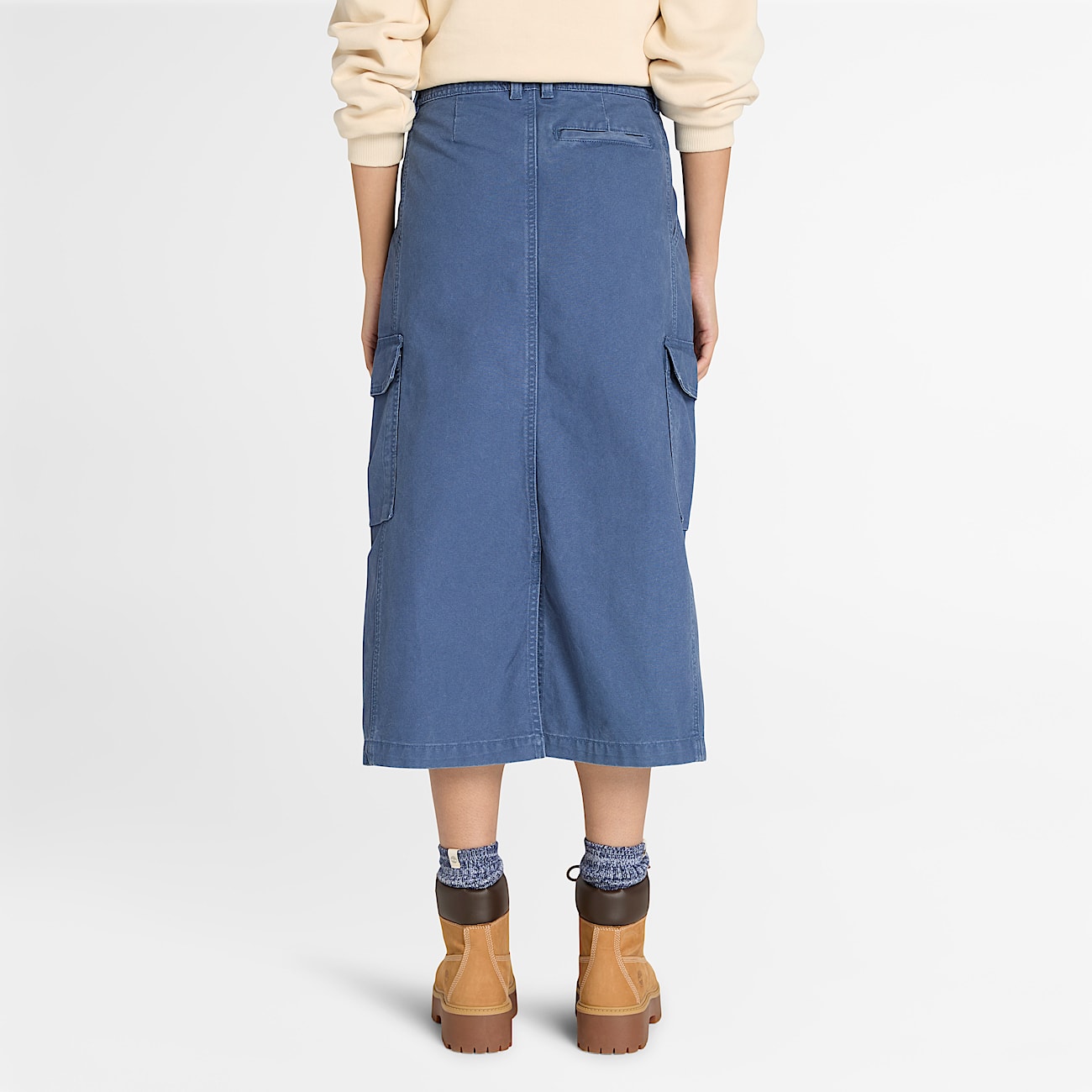 Jupe cargo pour femme en bleu foncé - 4