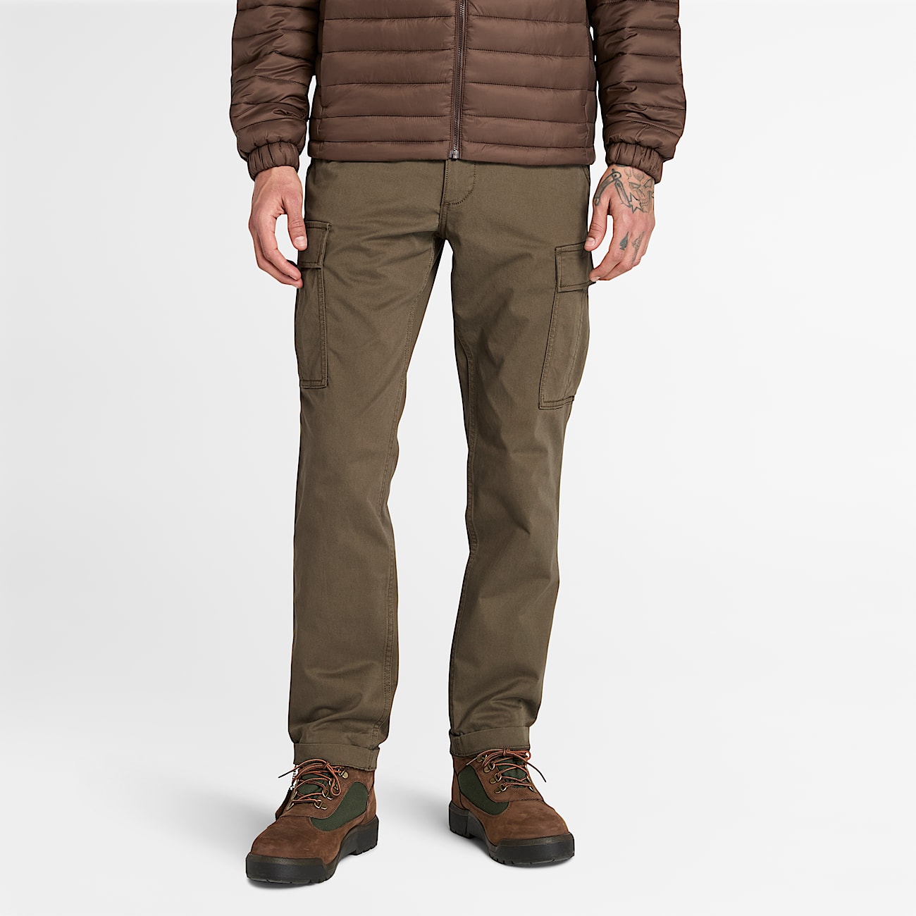 Timberland® Brookline Twill Cargo Trouser for Men in Green