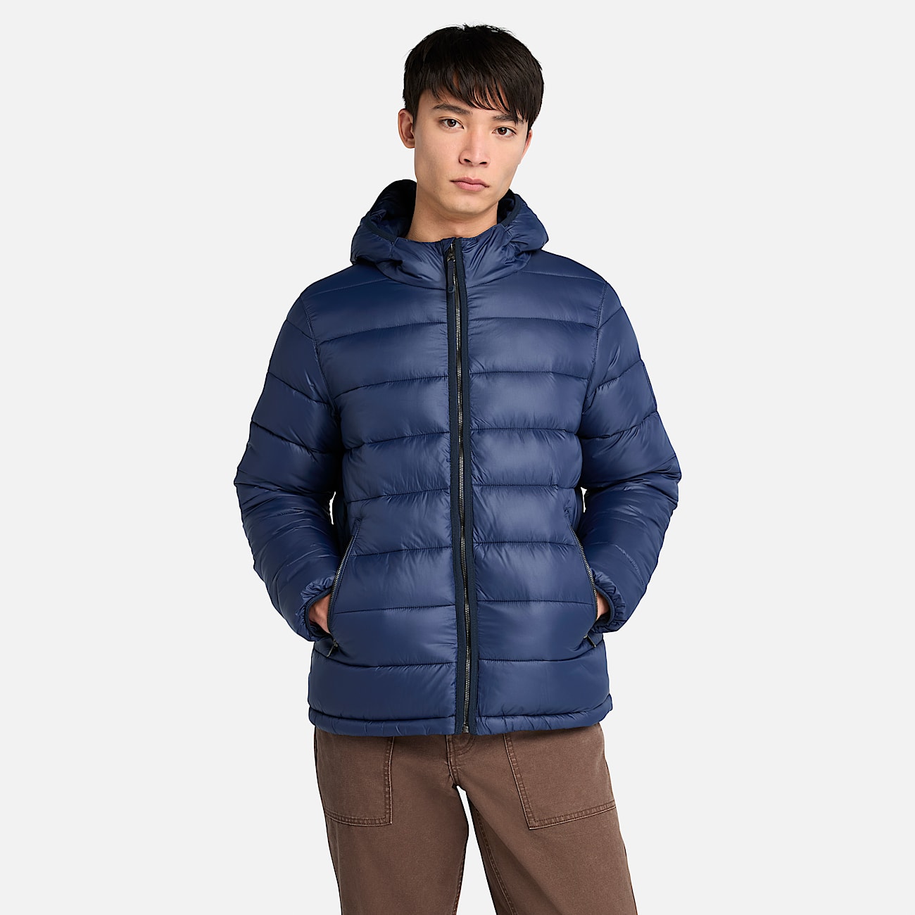Garfield Durable Water-Repellent Puffer Jacket for Men in Dark Blue - 1