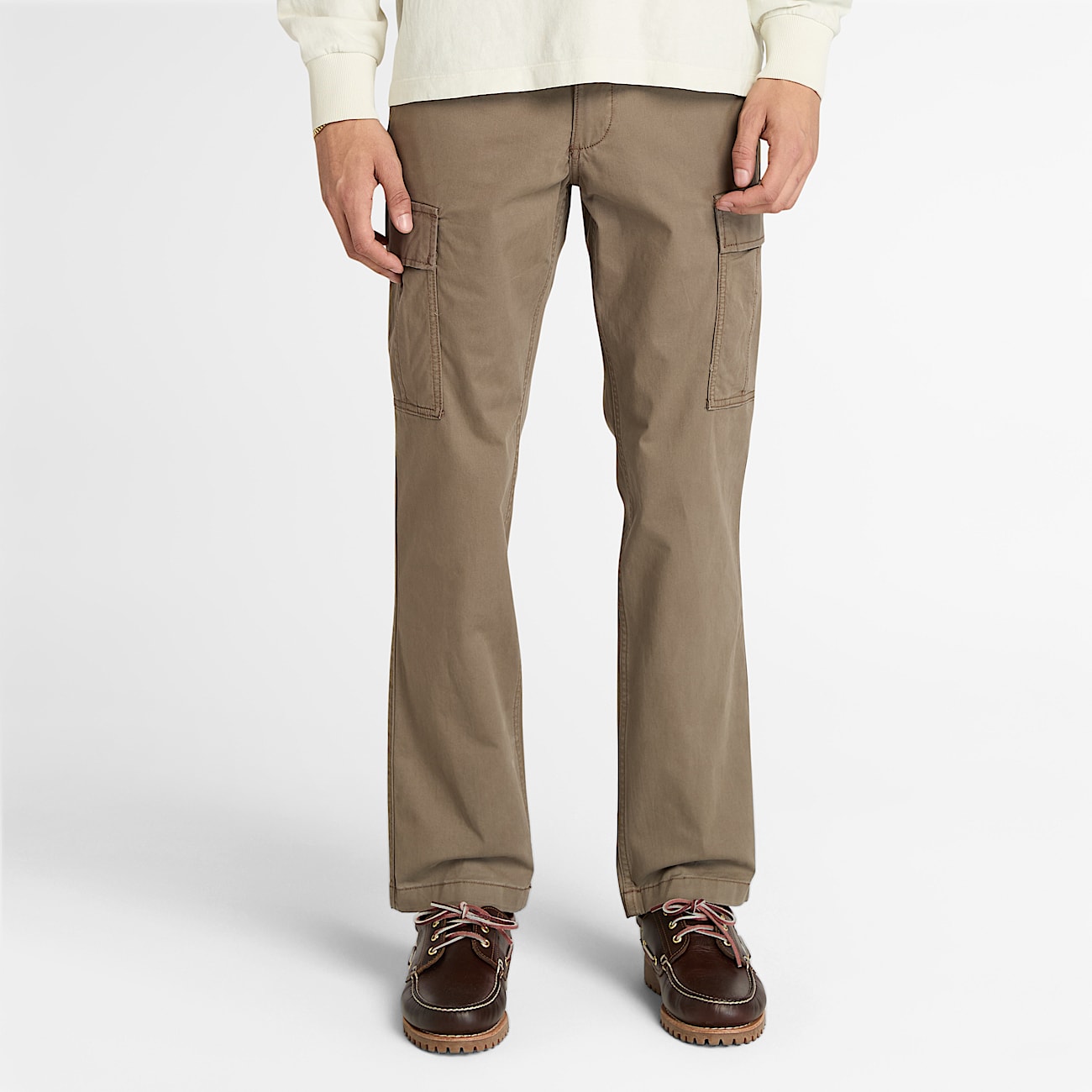 Timberland Brookline Twill Cargo Trouser for Men in Brown TBL Brown HERO