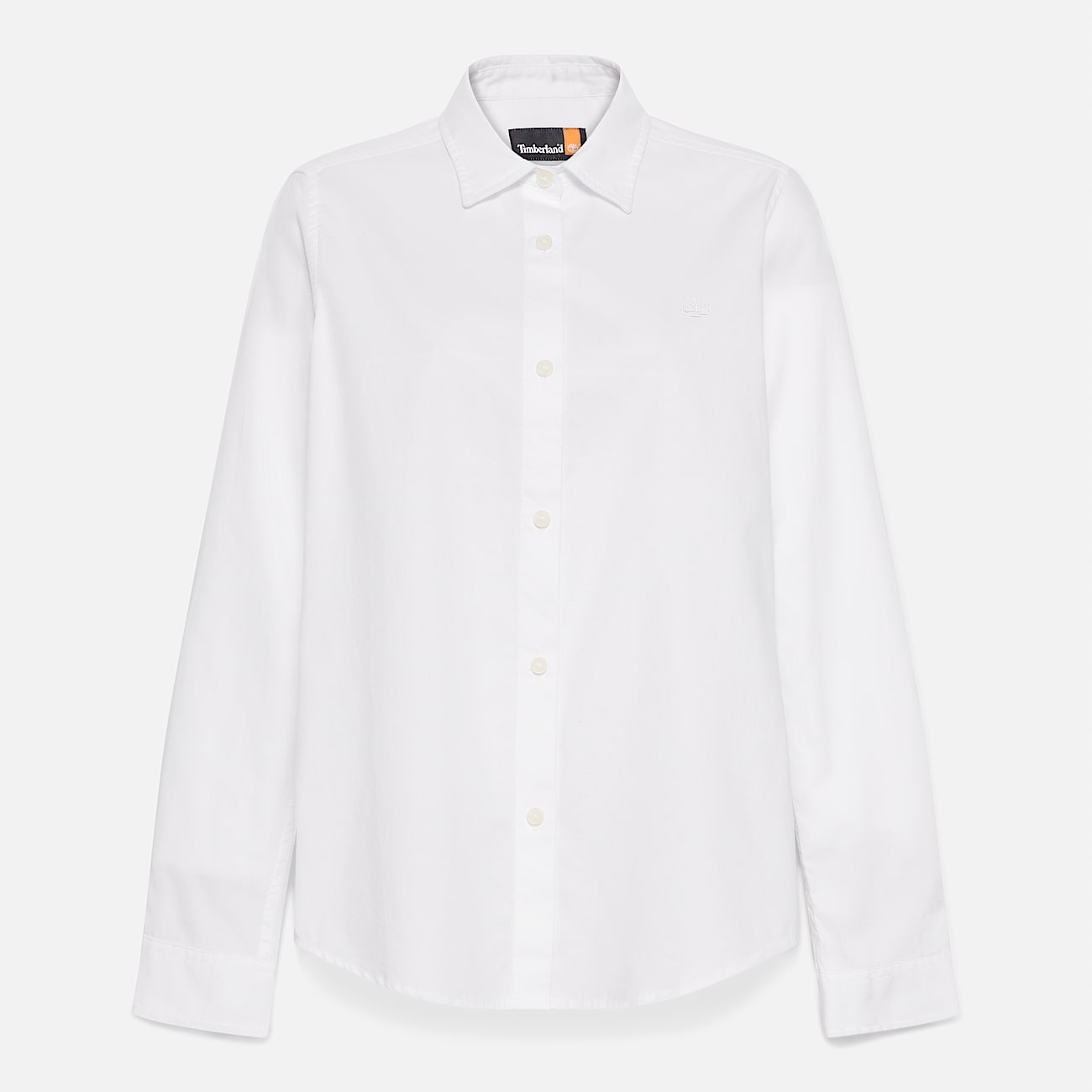 Timberland Oxford LongSleeve Shirt for Women in White TBL White ALT10